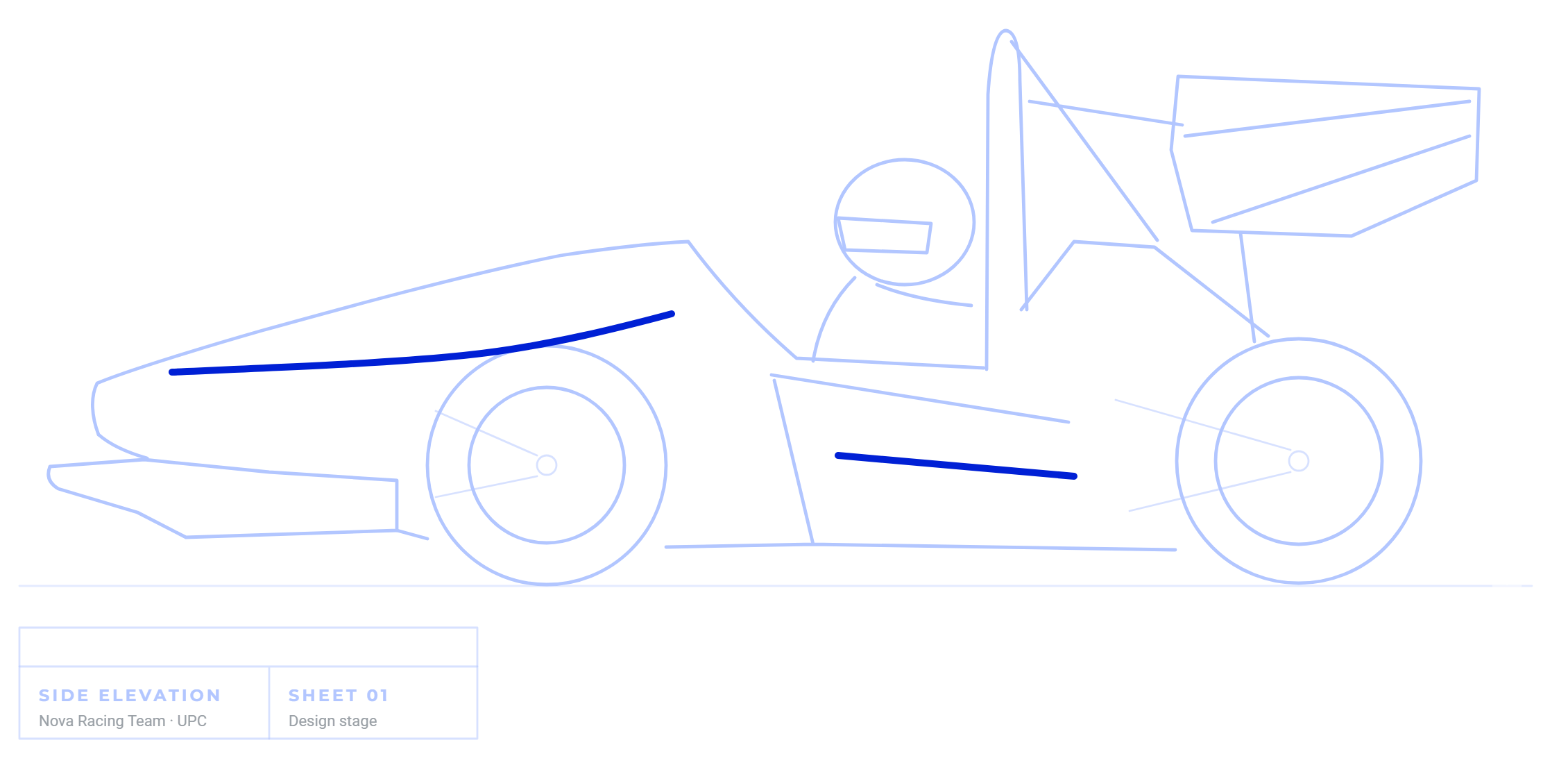 Nova Ember blueprint, side elevation drawing